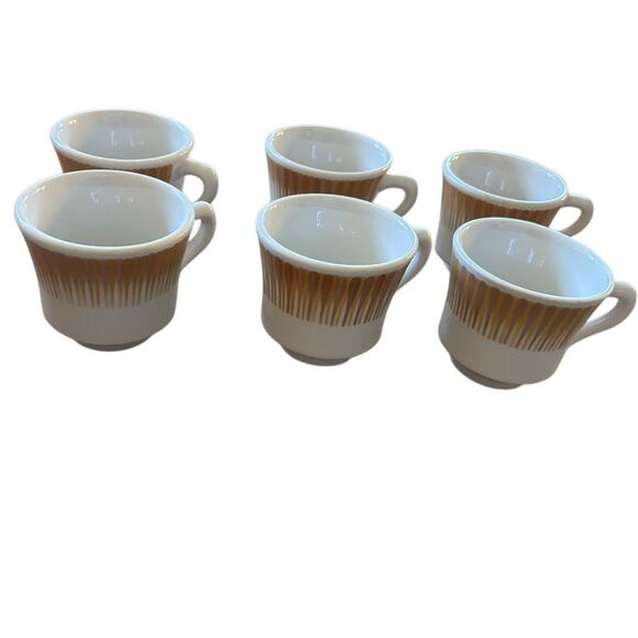 6 Paul McCobb Jackson China MCM Coffee Mugs - Picture 2 of 7